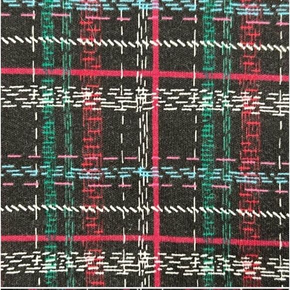 Karen Scott| Long Slv Casual Plaid Pullover Top, Plaid, Blk,Grn,Wht,Red, S, EUC - Picture 8 of 8